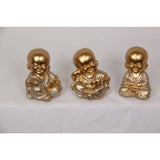Load image into Gallery viewer, Lucky Buddha Gold Miniature Decor - 7cm
