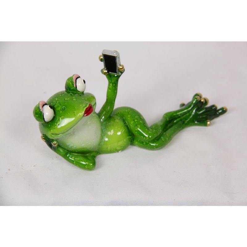 Green Marble Celebrity Relaxing Frog - 17cm