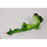 Load image into Gallery viewer, Green Marble Celebrity Relaxing Frog - 17cm
