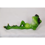 Load image into Gallery viewer, Green Marble Celebrity Relaxing Frog - 17cm
