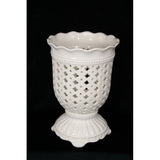 Load image into Gallery viewer, White Moroccan Filigree Vase - 34cm
