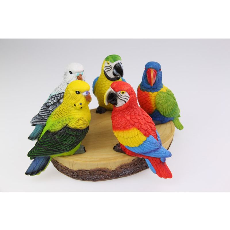 Budgie / Parrot / Lorikeet Shelf Sitter Bird - 17cm