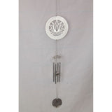 Load image into Gallery viewer, Silver Lotus Tree of Life Mandala Wind Chime

