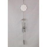 Load image into Gallery viewer, Silver Lotus Tree of Life Mandala Wind Chime
