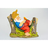 Load image into Gallery viewer, Gnome Snoozing in Hammock - 22cm
