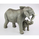 Load image into Gallery viewer, Long Elephant with Baby Holding Trunk - 36cm
