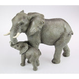 Load image into Gallery viewer, Long Elephant with Baby Holding Trunk - 36cm
