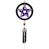 Load image into Gallery viewer, Purple Pentagram Wind Chime
