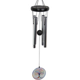 Load image into Gallery viewer, Tree of Life Tuned Silver Wind Chime - 24cm
