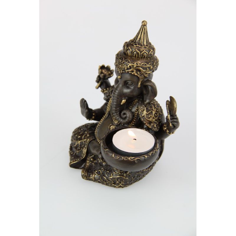 Ganesh Tealight Incense Holder - 14cm
