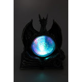 Load image into Gallery viewer, Silver Dragon on Book of Spells Holding Zodiac Light Up Ring - 18cm
