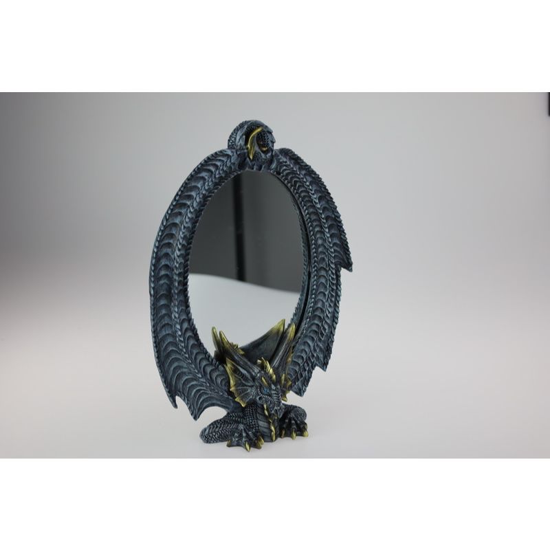 Black Dragon Mirror - 32cm