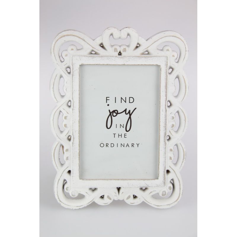 MDF Heart Filigree Photo Frame in Gift Box - 26cm x 20cm