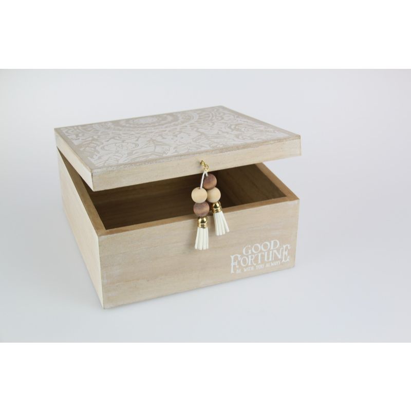 Good Fortune Mandala Box with Tassel - 20cm x 20cm