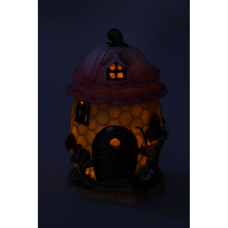 Fairy Garden Honeycomb Solar House - 19cm