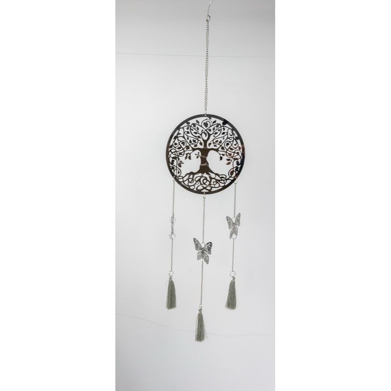 Tree of Life Mandala Hanging Mobile with Tassle - 18cm