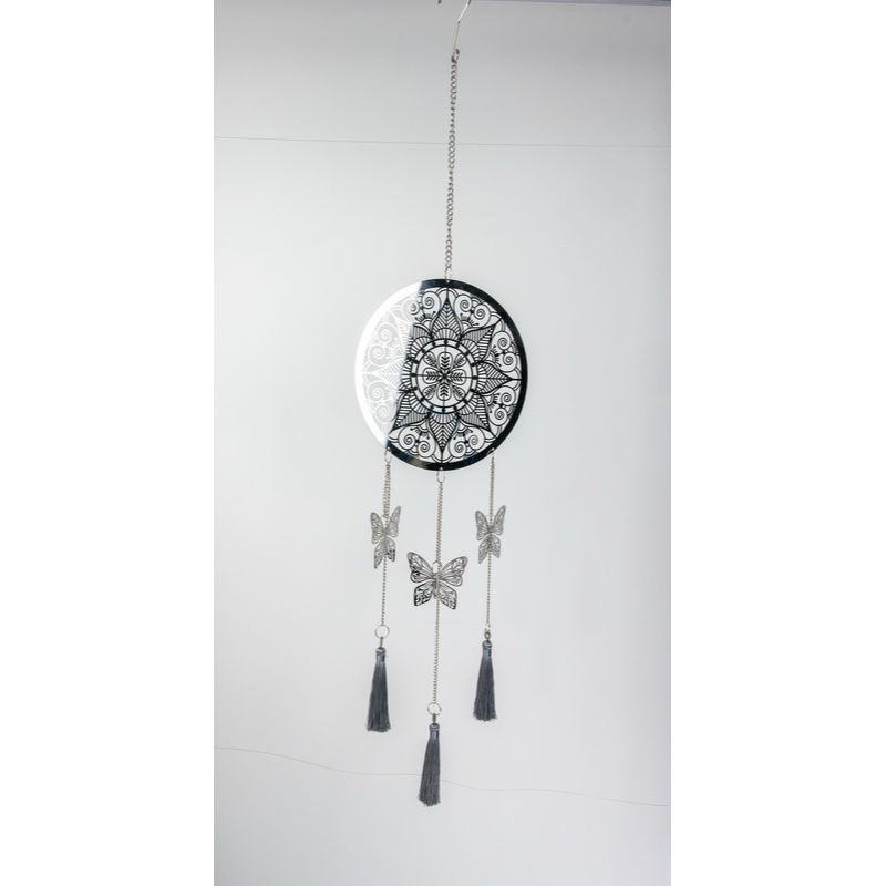 Tree of Life Mandala Hanging Mobile with Tassle - 18cm