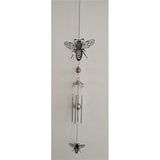 Load image into Gallery viewer, Silver Bumble Bee Wind Chime
