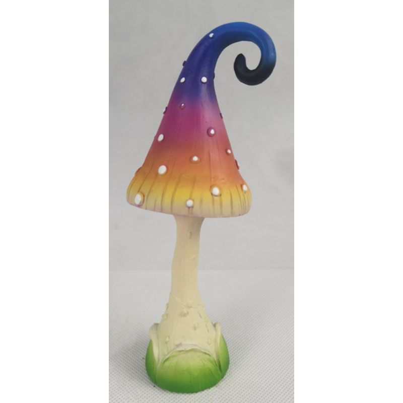 Rainbow Coloured Fairy Mushroom - 15cm