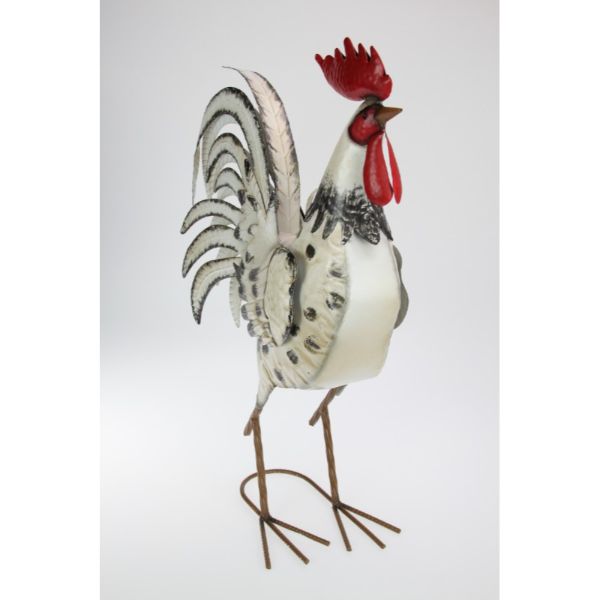Rustic Metal Rooster - 58cm