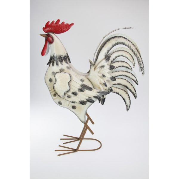 Rustic Metal Rooster - 58cm