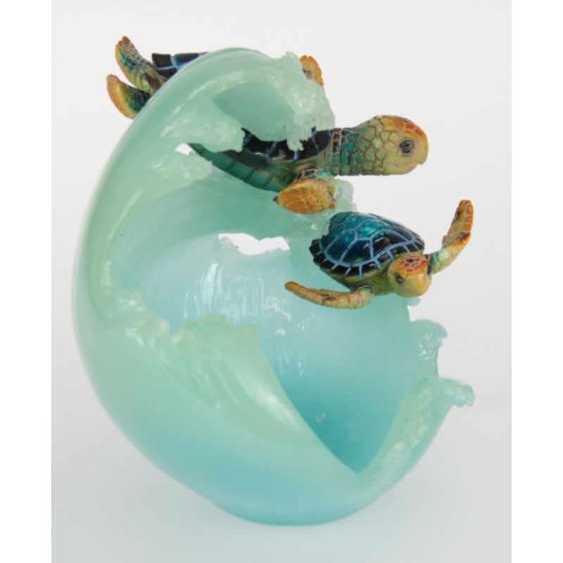 Clear Blue Turtle Bowl - 20cm