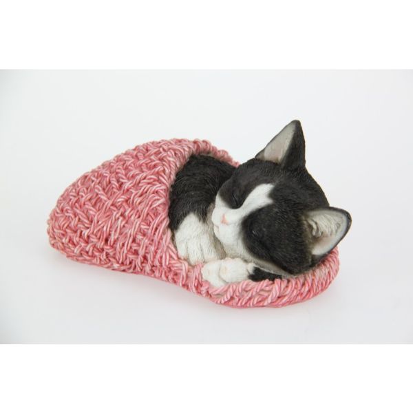 Sleeping Cat in Slipper - 19cm