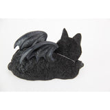 Load image into Gallery viewer, Sleeping Black Cat with Wings - 18cm
