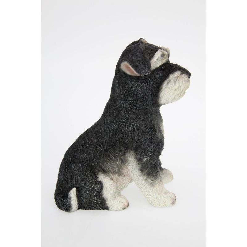 Sitting Schnauzer Dog Figurine - 27cm