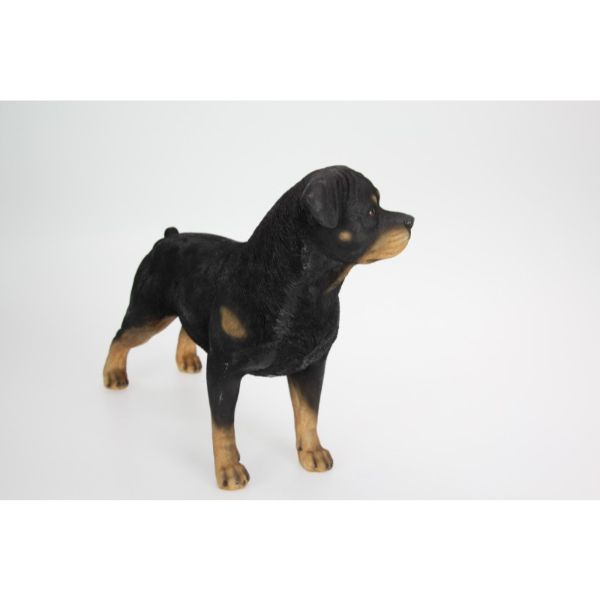 Standing Black Rottweiler Dog - 38cm x 30cm