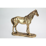 Load image into Gallery viewer, Gold Standing Horse on Base - 34cm

