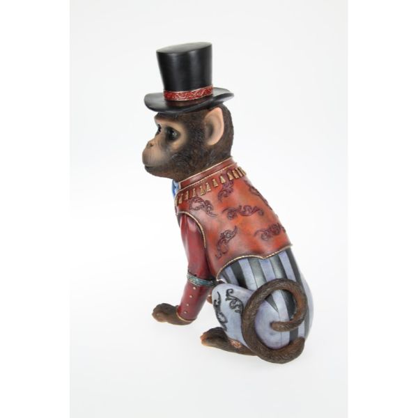 Monkey in Retro Circus Costume - 35cm