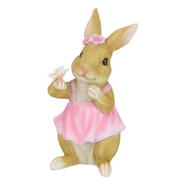 Bunny Rabbit with Pink Dress - 24cm