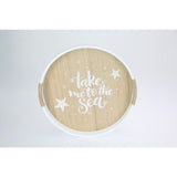 Load image into Gallery viewer, MDF Beach Tray with Rope Handles - 35cm
