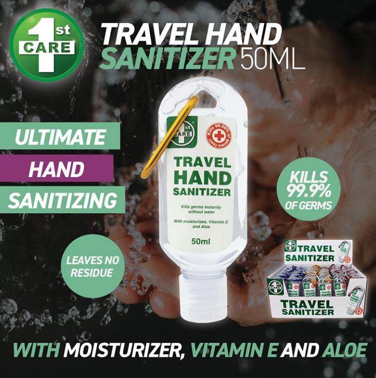 Travel Hand Sanitizer - 53ml - The Base Warehouse