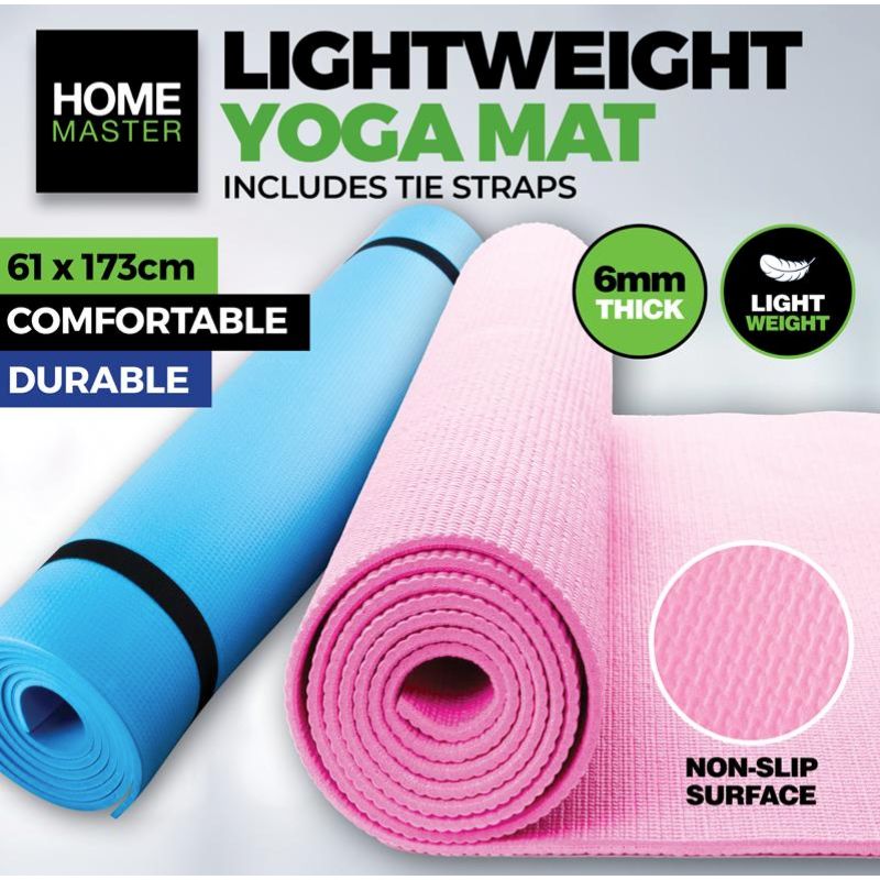 Exercise Yoga Mat - 173cm x 61cm x 0.6cm