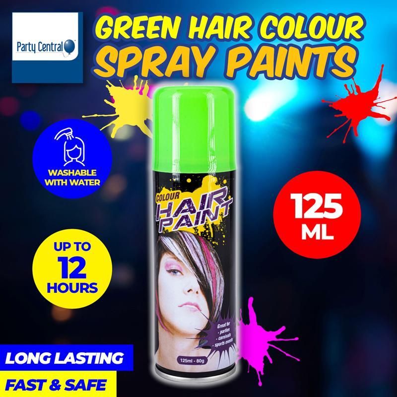 Fluro Green Colour Hair Spray - 125ml