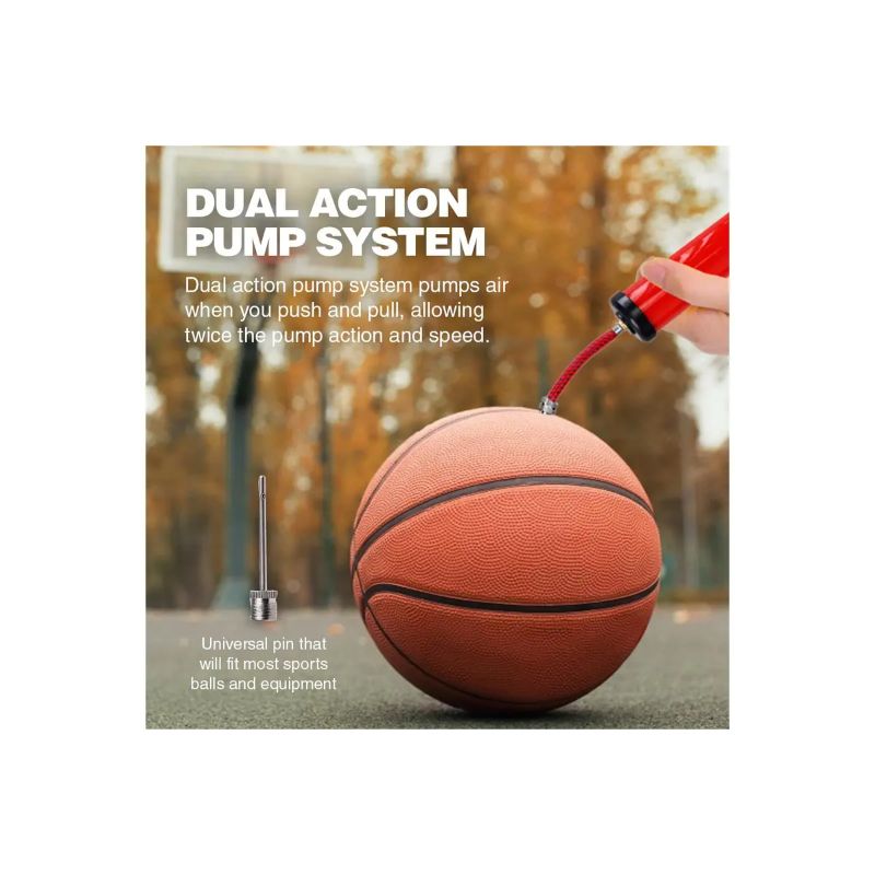 2 Pack Compact Design Portable Sports Pump - 30cm