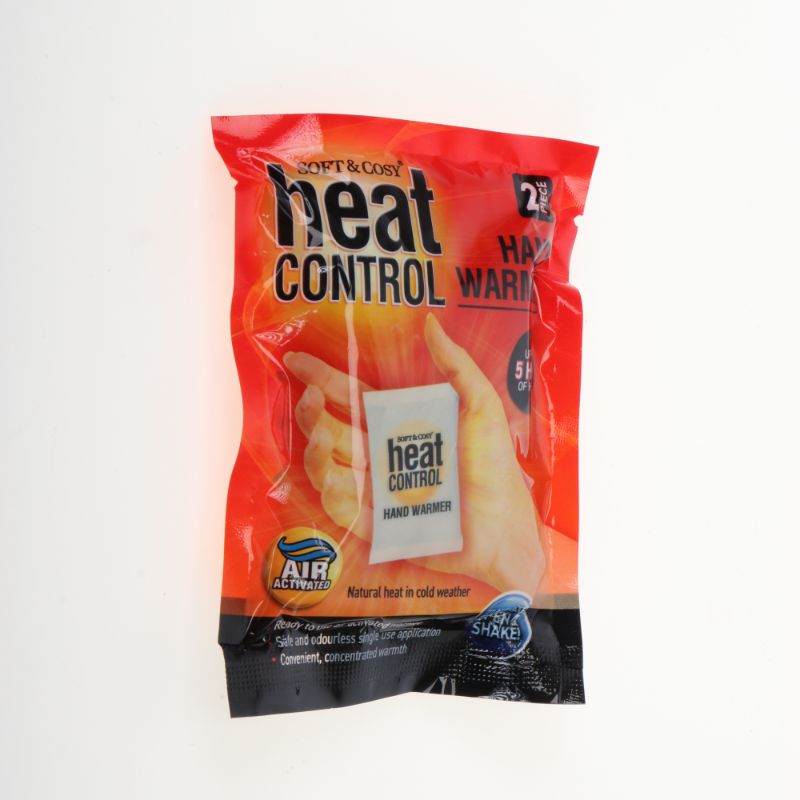 2 Pack Heat Control Single Use Hand Warmer - 9cm x 5.5cm