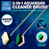 Load image into Gallery viewer, 2-In-1 Aquarium Cleaner Brush - 46cm
