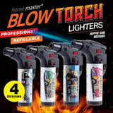 Load image into Gallery viewer, Hippie Van Design Refillable Blow Torch Gas Lighter - 7cm x 12cm
