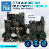 Load image into Gallery viewer, Fish Aquarium Old Castle Design Ornament - 19.5cm x 9.5cm x 15cm
