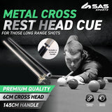 Load image into Gallery viewer, Pool, Snooker, Billiard Cross Rest With Handle - 145cm x 1.2cm
