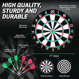 Load image into Gallery viewer, Double Sided Dart &amp; Target Game Board - 43cm
