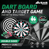 Load image into Gallery viewer, Double Sided Dart &amp; Target Game Board - 43cm
