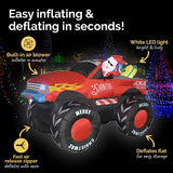 Load image into Gallery viewer, Large Inflatable LED Santa &amp; Monster Truck - 210cm
