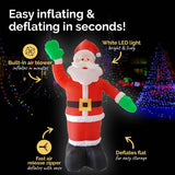 Load image into Gallery viewer, Large Inflatable LED Santa Waving - 240cm
