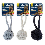 Load image into Gallery viewer, Large Rope Tug Toy with Ball - 21cm x 8.8cm
