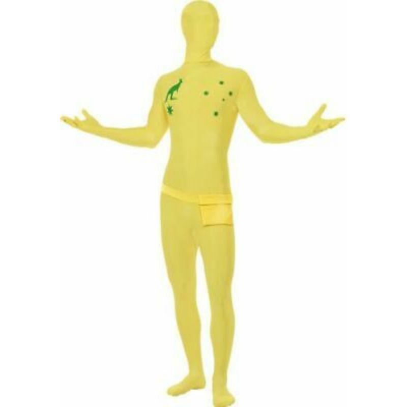 Adults Green & Gold Australia Day Morph Suit