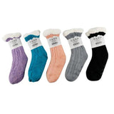 Load image into Gallery viewer, Womens Solid Sherpa Socks - Size 6-10
